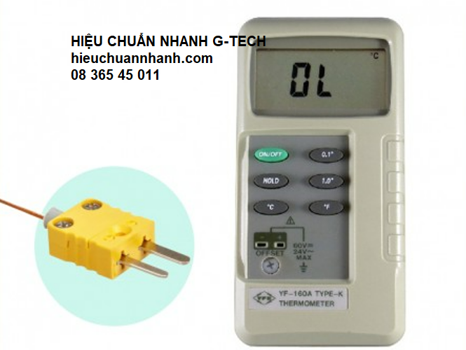 Hiệu chuẩn thiết bị đo nhiệt độ/ Thermometer YFE YF-160A- Hiệu chuẩn nhanh