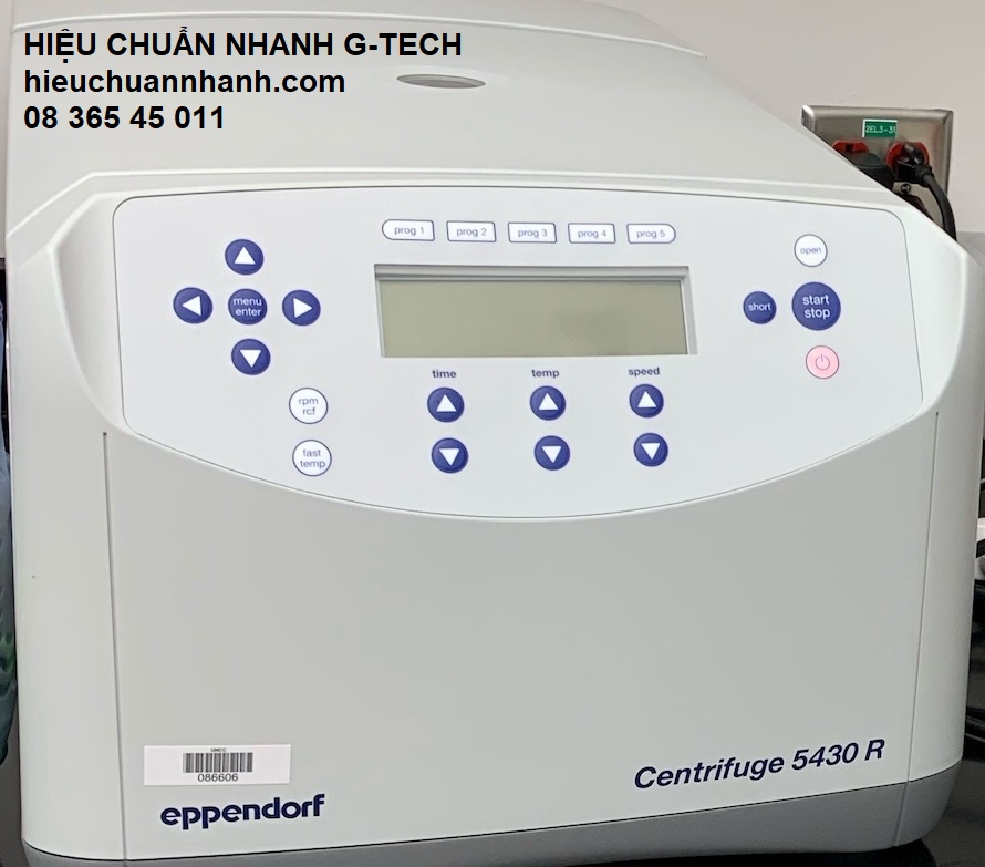 Hiệu chuẩn máy ly tâm/ Centrifuge EPPENDORF 5430R- Hiệu chuẩn nhanh