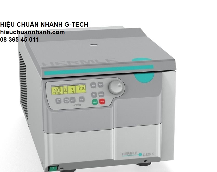 Hiệu chuẩn máy ly tâm HERMLE Z326K/ Refrigerated Table Top Centrifuge- Hiệu chuẩn nhanh