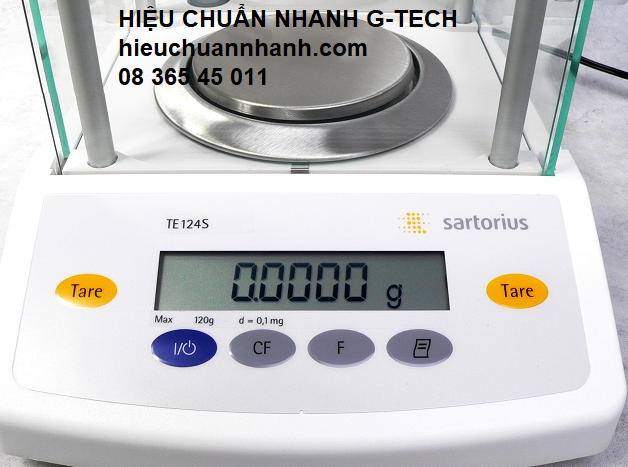 Hiệu chuẩn cân điện tử/ phân tích/ kỹ thuật SARTORIUS TE124S/ Analytical Balance