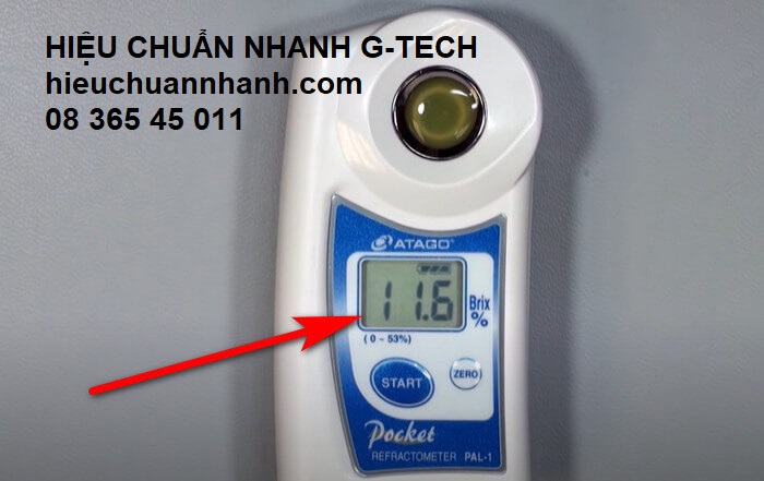 Hiệu chuẩn máy đo độ ngọt- Hiệu chuẩn nhanh G-TECH