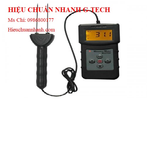  Hiệu chuẩnMáy đo độ ẩm dệt may, cotton, bông, vải China MS7100C.Hiệu chuẩn nhanh G-tech