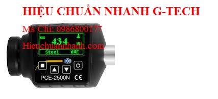 Hiệu chuẩn máy đo độ cứng kim loại PCE 2500N-ICA.Hiệu chuẩn nhanh G-tech