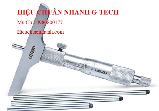 Dịch vụ tư vấn-đào tạo hiệu chuẩn  thước đo độ sâu cơ khí INSIZE , 1247-3001, 0-300mm/ 0.02mm