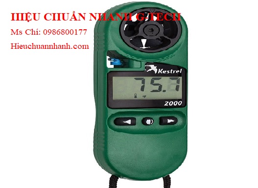  Hiệu chuẩn máy đo tốc độ gió, nhiệt độ không khí Kestrel 2000.Hiệu chuẩn nhanh G-tech