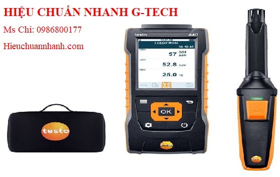 Hiệu chuẩn thiết bị đo nồng độ khí CO2 TESTO 440 (0~ 10,000 ppm).Hiệu chuẩn nhanh G-tech