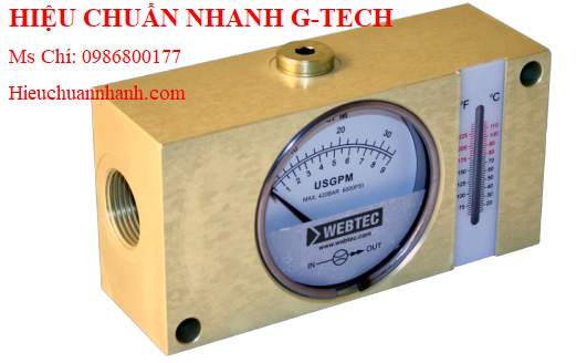  Hiệu chuẩn đồng hồ đo lưu lượng Webtec FI1500-400BSW (Nước:5-100 US gpm;Dầu:5-100 US gpm;5000 psi).Hiệu chuẩn nhanh G-tech