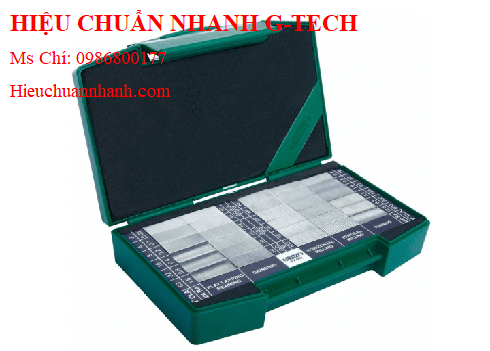 Hiệu chuẩn  bộ căn mẫu độ nhám bề mặt INSIZE ISR-CS319 (8 khối mẫu).Hiệu chuẩn nhanh G-tech