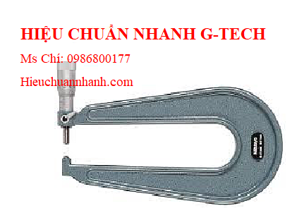 Hiệu chuẩn  Panme đo ngoài chiều dày tấm kim loại Mitutoyo 118-101 (0-25mm/ 0.01mm).Hiệu chuẩn nhanh G-tech