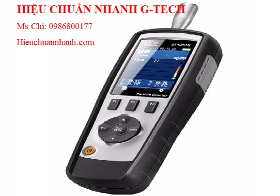 Hiệu chuẩn  máy đếm hạt tiểu phân CEM DT-9851M.Hiệu chuẩn nhanh G-tech