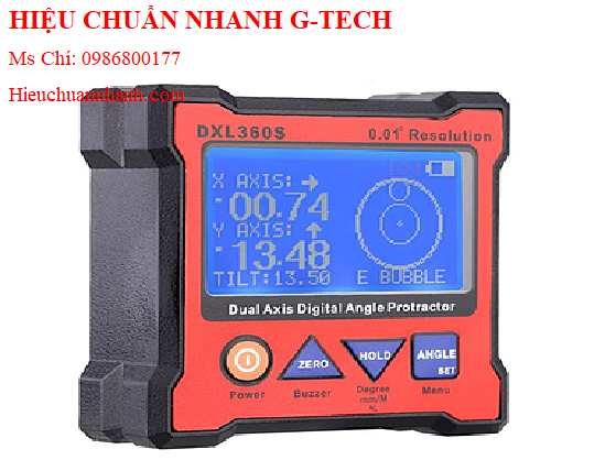 Hiệu chuẩn máy đo góc điện tử đế từ Roeckle DXL360S V3.2 (360°/± 40°, 0.01°).Hiệu chuẩn nhanh G-tech