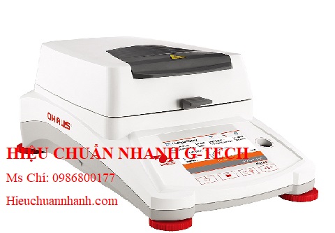 Hiệu chuẩn cân xác định độ ẩm (90g/0.001g – 100%/0.01%) MB90 Ohaus.Hiệu chuẩn nhanh G-tech