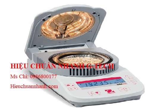 Hiệu chuẩn cân xác định độ ẩm (110g/0.01g – 100%/0.1%) MB23 Ohaus.Hiệu chuẩn nhanh G-tech