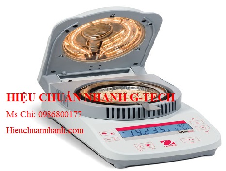 Hiệu chuẩn cân xác định độ ẩm (110g/0.05g – 100%/0.05%) MB25 Ohaus.Hiệu chuẩn nhanh G-tech