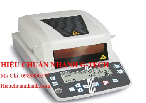 Hiệu chuẩn cân phân tích ẩm DBS 60-3 (60g/0,001) Kern.Hiệu chuẩn nhanh G-tech