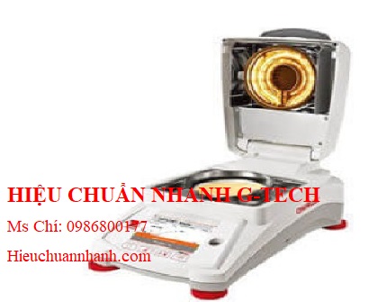 Hiệu chuẩn cân xác định độ ẩm MB120 Ohaus.Hiệu chuẩn nhanh G-tech