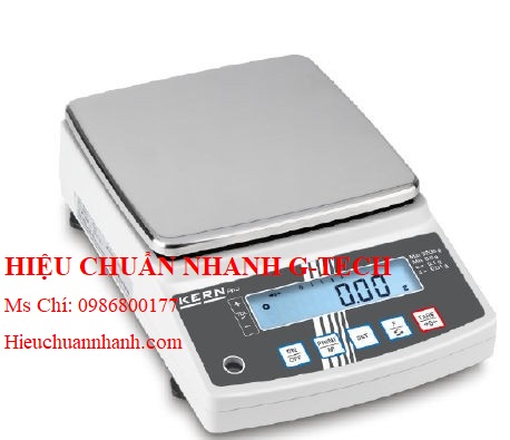 Hiệu chuẩn cân kỹ thuật 2 số lẻ (3200g/0,01g) PNJ 3000-2M Kern.Hiệu chuẩn nhanh G-tech