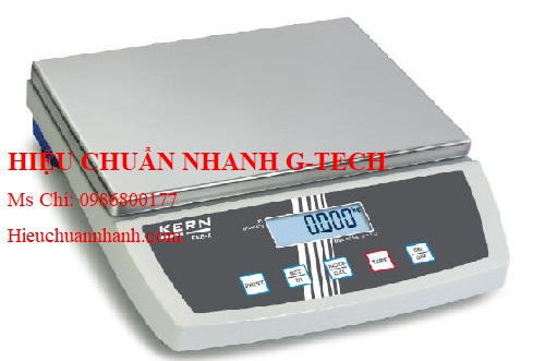 Hiệu chuẩn cân kỹ thuật 1 số lẻ (15 kg/0.5 g) FKB 15K0.5A Kern.Hiệu chuẩn nhanh G-tech