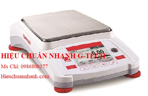 Hiệu chuẩn cân kỹ thuật 2 số lẻ (2200g x 0,01g) AX2202/E Ohaus.Hiệu chuẩn nhanh G-tech