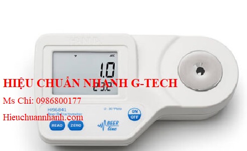 Hiệu chuẩn khúc Xạ Kế Đo Đường Trong Bia Rượu Hanna HI96841.Hiệu chuẩn nhanh G-tech