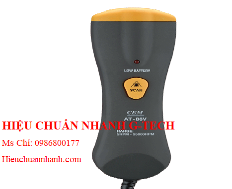 Hiệu chuẩn  máy đo tốc độ vòng quay chính xác cao CEM AT-86V (6~120,000RPM,±0.5%).Hiệu chuẩn nhanh G-tech