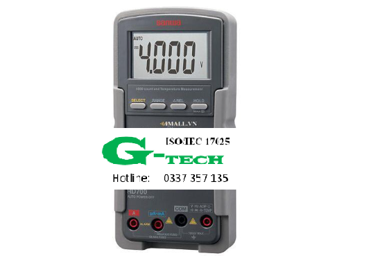 DỊCH VỤ PHÂN PHỐI - MUA BÁN - HIỆU CHUẨN ĐỒNG HỒ VAN NĂNG SỐ SANWA RD700 (0.3%). 