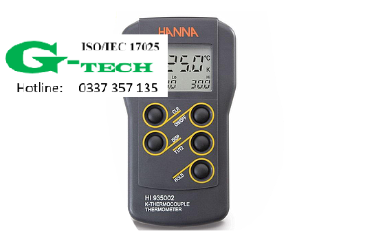 ĐƠN VỊ HIỆU CHUẨN NHANH -UY TÍN -CHẤT LƯỢNG MÁY ĐO NHIỆT ĐỘ HANNA HI935002 (-50.0 đến 199.9°C/ 200 đến 1350°C)