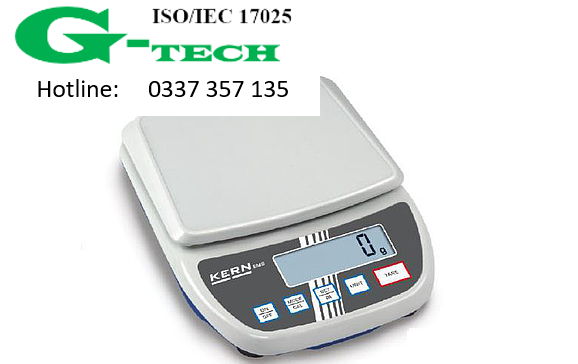 HIỆU CHUẨN CÂN ĐIỆN TỬ KERN 6K0.1 (6000g/0,1g). HIỆU CHUẨN NHANH G-TECH 