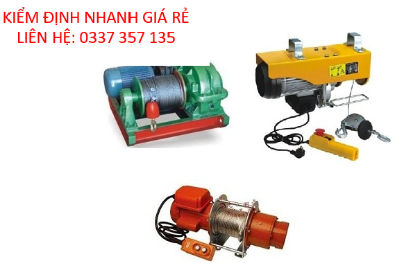 Kiểm định tời thủ công có tải trọng trên 1000 kg . Dịch vụ nhanh rẻ, uy tín, chất lượng.