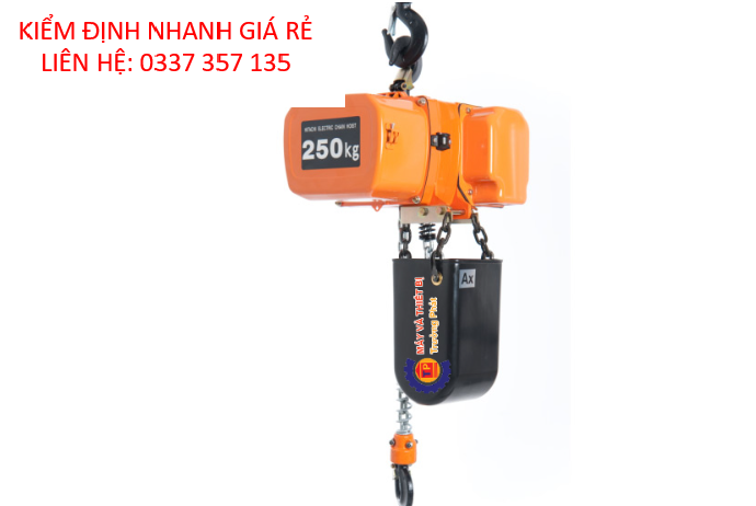 Kiểm định Palăng điện,  tải trọng đến 3 tấn. Uy tín. Chất lượng. Hỗ trợ 247.