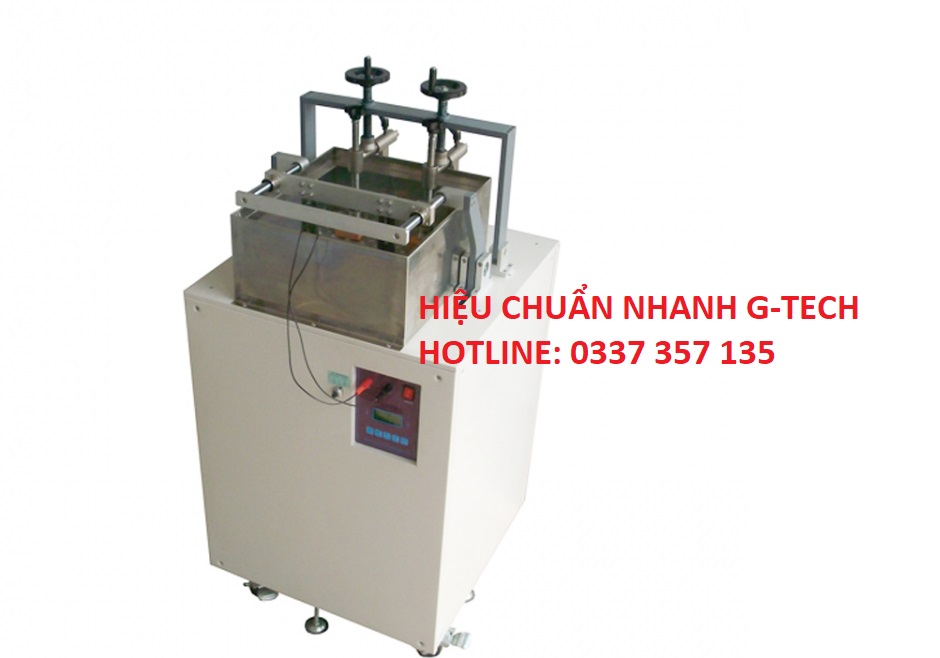 Hiệu chuẩn thiết bị Shoes bending water proofness tester hỗ trợ dịch vụ nhanh, uy tín. 